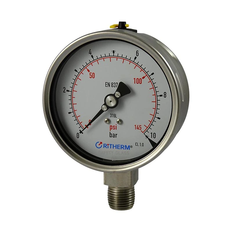 Đồng hồ đo áp suất bằng thép không gỉ được hàn bằng laser